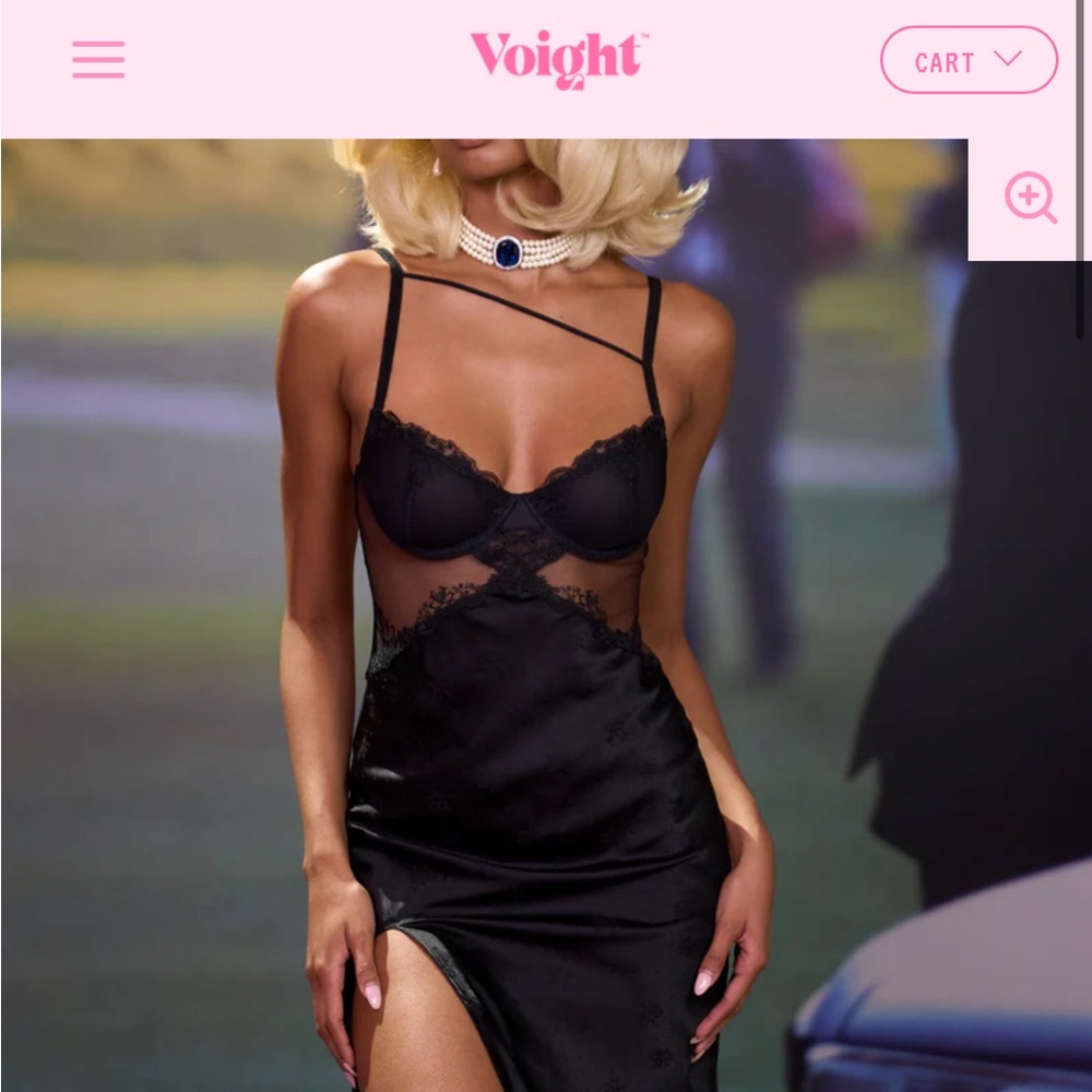 IN SEARCH FOR THE VOIGHT CHARLOTTE SILK DRESS SIZE SMALL